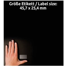 Avery L7781-25 45,7x25,4 mm 1000 db-os víztiszta etikett Avery L7781-25 45,7x25,4 mm 1000 db-os víztiszta etikett