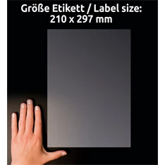 Avery L7784-25 210x297mm 25db-os poliészter víztiszta etikett Avery L7784-25 210x297mm 25db-os poliészter víztiszta etikett