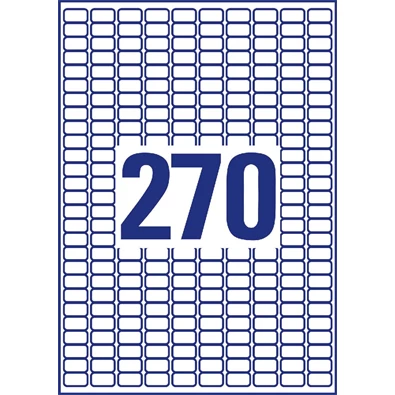 Avery L7785-25 17,8x10mm víztiszta átlátszó fóliacímke Avery L7785-25 17,8x10mm víztiszta átlátszó fóliacímke