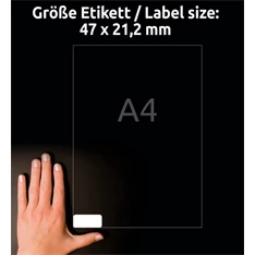 Avery L7911-10 45,7x21,1mm ultra ellenálló 480db-os etikett Avery L7911-10 45,7x21,1mm ultra ellenálló 480db-os etikett