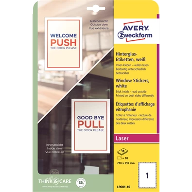 Avery L9001-10 210x297mm 10 lap kirakat matrica Avery L9001-10 210x297mm 10 lap kirakat matrica