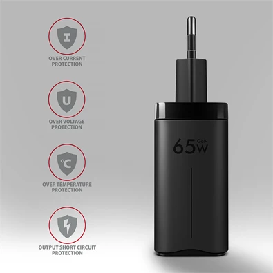 Axagon ACU-DPQ65 GaN USB-A + 2xUSB-C PD3.0/QC4+/PPS/Apple 65W hálózati töltő Axagon ACU-DPQ65 GaN USB-A + 2xUSB-C PD3.0/QC4+/PPS/Apple 65W hálózati töltő