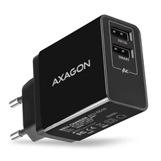 Axagon ACU-DS16 2.2A + 1A fekete fali töltő Axagon ACU-DS16 2.2A + 1A fekete fali töltő