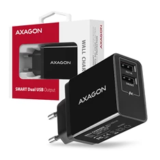Axagon ACU-DS16 2.2A + 1A fekete fali töltő Axagon ACU-DS16 2.2A + 1A fekete fali töltő