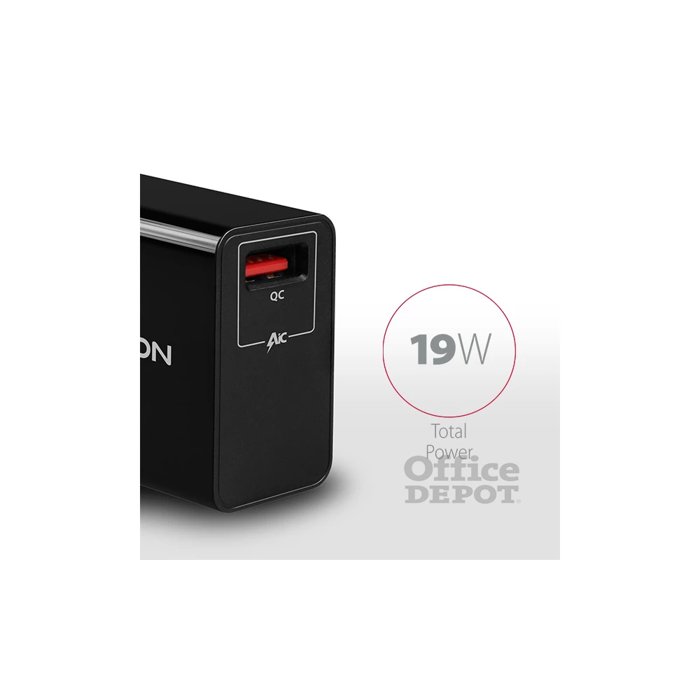 Axagon ACU-QC19 QC3.0 fekete fali töltő