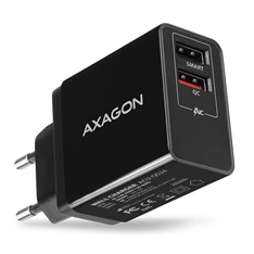 Axagon ACU-QS24 QC3.0 + 5V-1.2A fekete fali töltő Axagon ACU-QS24 QC3.0 + 5V-1.2A fekete fali töltő