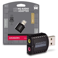 Axagon ADA-17 USB stereo HQ audio adapter Axagon ADA-17 USB stereo HQ audio adapter