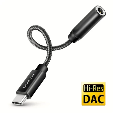 Axagon ADA-HC Mini USB-C audio adapter 384 kHz / 32 bit DAC átalakítóval Axagon ADA-HC Mini USB-C audio adapter 384 kHz / 32 bit DAC átalakítóval