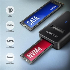 Axagon ADM2-AM USB-A 3.2 Gen2 - 1x NVMe/SATA SSD adapter Axagon ADM2-AM USB-A 3.2 Gen2 - 1x NVMe/SATA SSD adapter