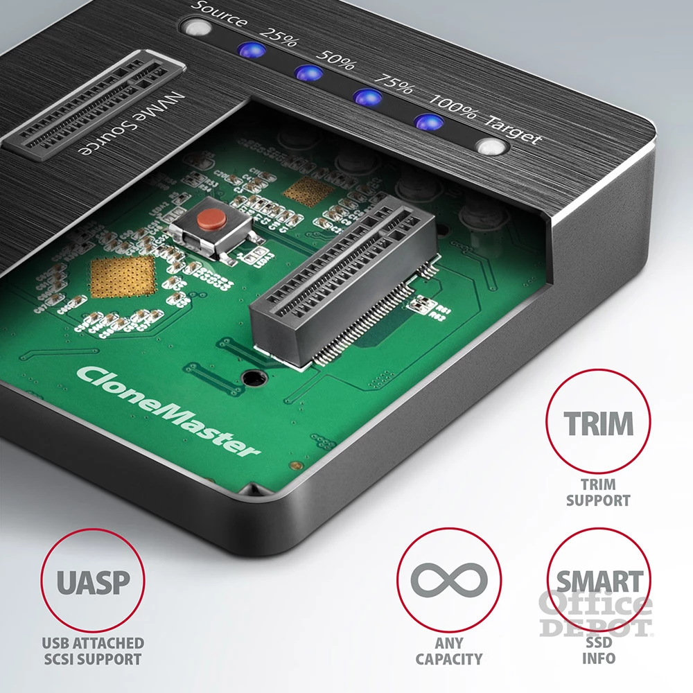 Axagon ADSA-M2C USB-C 3.2 M.2 fekete dual dokkoló állomás