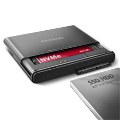 Axagon ADSA-CC USB-C 10Gbps NVMe M.2/SATA 2,5"/3,5" HDD/SSD másoló Axagon ADSA-CC USB-C 10Gbps NVMe M.2/SATA 2,5"/3,5" HDD/SSD másoló