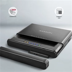 Axagon ADSA-CC USB-C 10Gbps NVMe M.2/SATA 2,5"/3,5" HDD/SSD másoló Axagon ADSA-CC USB-C 10Gbps NVMe M.2/SATA 2,5"/3,5" HDD/SSD másoló