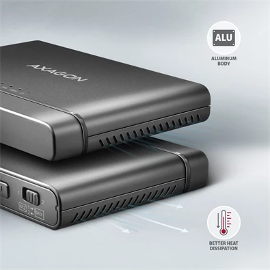 Axagon ADSA-CC USB-C 10Gbps NVMe M.2/SATA 2,5"/3,5" HDD/SSD másoló Axagon ADSA-CC USB-C 10Gbps NVMe M.2/SATA 2,5"/3,5" HDD/SSD másoló