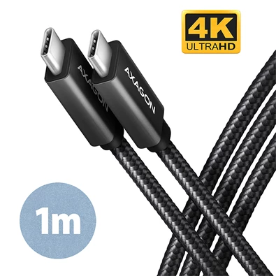 Axagon BUCM32-CM10AB USB TYPE-C 3.2 Gen 2 - USB TYPE-C 1 m fekete kábel Axagon BUCM32-CM10AB USB TYPE-C 3.2 Gen 2 - USB TYPE-C 1 m fekete kábel