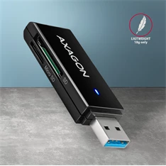 Axagon CRE-S2N Superspeed USB 3.2 Gen 1 Type-A, slim SD/microSD kártyaolvasó Axagon CRE-S2N Superspeed USB 3.2 Gen 1 Type-A, slim SD/microSD kártyaolvasó