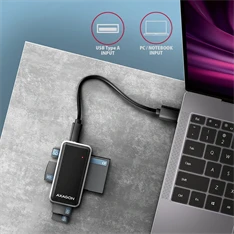 Axagon CRE-X1 USB 2.0 SD/microSD/MS/CF/XD kártyaolvasó