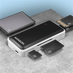 Axagon CRE-X1 USB 2.0 SD/microSD/MS/CF/XD kártyaolvasó
