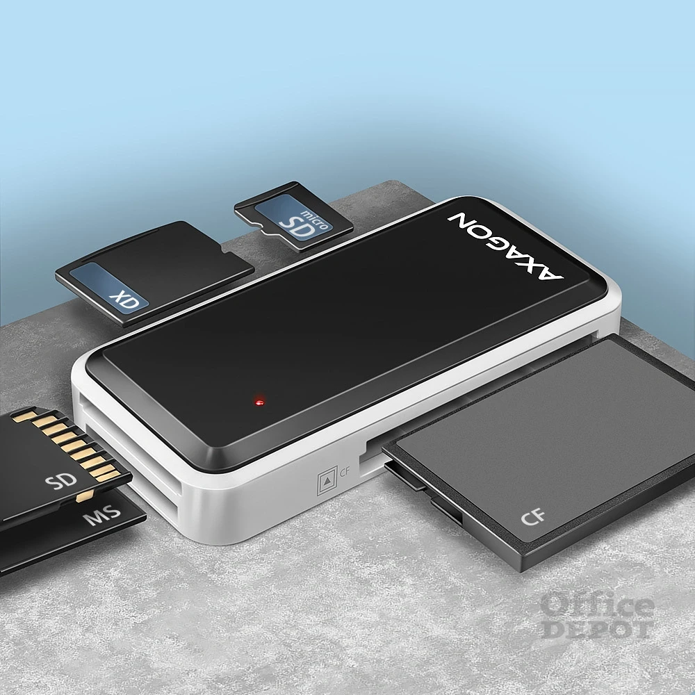 Axagon CRE-X1 USB 2.0 SD/microSD/MS/CF/XD kártyaolvasó