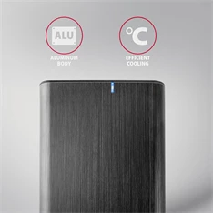 Axagon EE35-A6C USB-C 3.2 Gen 1 3,5" fekete külső HDD ház Axagon EE35-A6C USB-C 3.2 Gen 1 3,5" fekete külső HDD ház