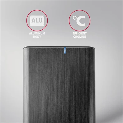 Axagon EE35-A6C USB-C 3.2 Gen 1 3,5" fekete külső HDD ház Axagon EE35-A6C USB-C 3.2 Gen 1 3,5" fekete külső HDD ház
