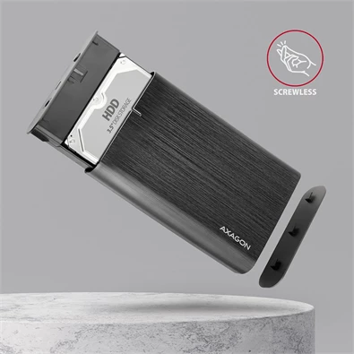 Axagon EE35-A6C USB-C 3.2 Gen 1 3,5" fekete külső HDD ház Axagon EE35-A6C USB-C 3.2 Gen 1 3,5" fekete külső HDD ház