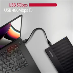 Axagon EE35-GTR USB-C 3.2 Gen 1 SATA 6G 3,5" fekete HDD/SSD ház Axagon EE35-GTR USB-C 3.2 Gen 1 SATA 6G 3,5" fekete HDD/SSD ház