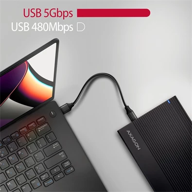 Axagon EE35-GTR USB-C 3.2 Gen 1 SATA 6G 3,5" fekete HDD/SSD ház Axagon EE35-GTR USB-C 3.2 Gen 1 SATA 6G 3,5" fekete HDD/SSD ház