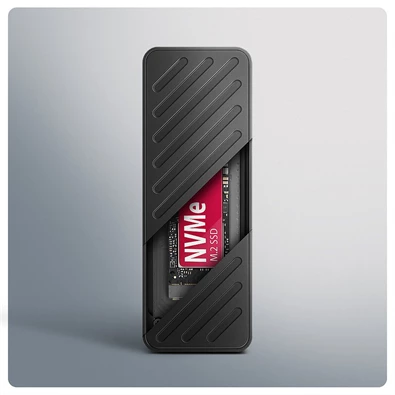 Axagon EEM2-20G USB-C 20Gbps - M.2 NVMe külső SSD ház Axagon EEM2-20G USB-C 20Gbps - M.2 NVMe külső SSD ház