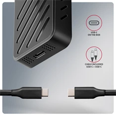 Axagon EEM2-20G USB-C 20Gbps - M.2 NVMe külső SSD ház Axagon EEM2-20G USB-C 20Gbps - M.2 NVMe külső SSD ház