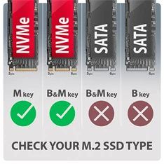 Axagon EEM2-20G USB-C 20Gbps - M.2 NVMe külső SSD ház Axagon EEM2-20G USB-C 20Gbps - M.2 NVMe külső SSD ház