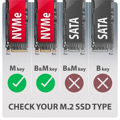 Axagon EEM2-20G USB-C 20Gbps - M.2 NVMe külső SSD ház Axagon EEM2-20G USB-C 20Gbps - M.2 NVMe külső SSD ház