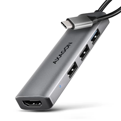 Axagon HMC-H3A USB-C 5Gbps STARTER 4in1 hub Axagon HMC-H3A USB-C 5Gbps STARTER 4in1 hub