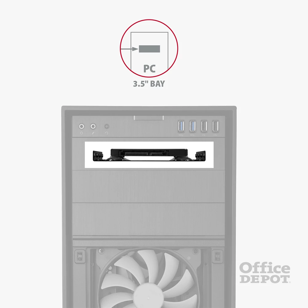 Axagon RHD-125B 3,5"-ről 2,5"-re fekete SSD / HDD beépítő keret