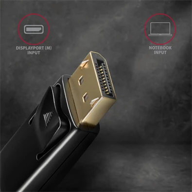 Axagon RVD-HI14C2 Displayport - HDMI 1.4 kábel, 1,8m Axagon RVD-HI14C2 Displayport - HDMI 1.4 kábel, 1,8m