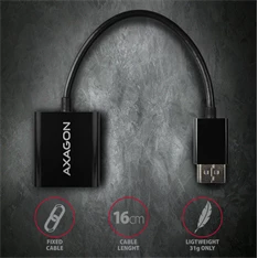 Axagon RVD-VGN Displayport - VGA adapter Axagon RVD-VGN Displayport - VGA adapter