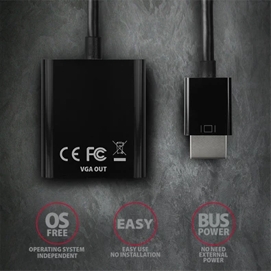 Axagon RVH-VGN HDMI - VGA adapter Axagon RVH-VGN HDMI - VGA adapter