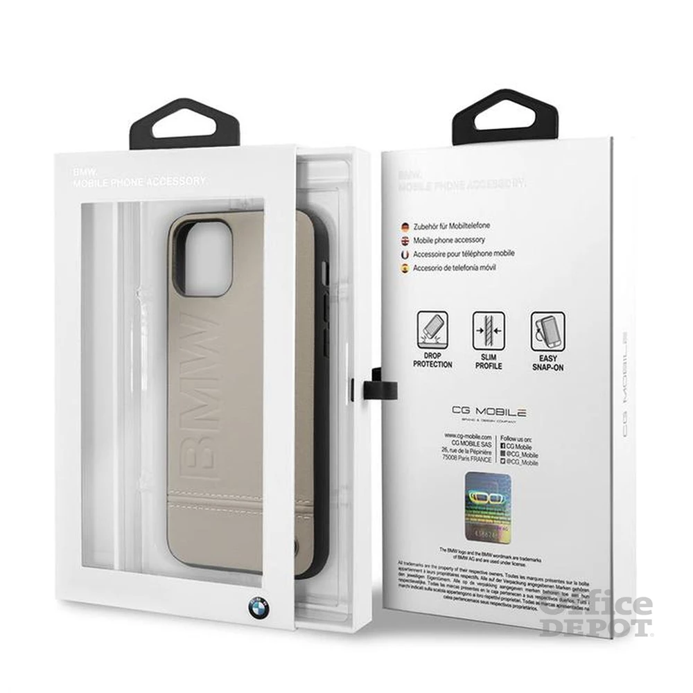 BMW Logo Imprint iPhone 11 Pro Max zsákszínű keménytok