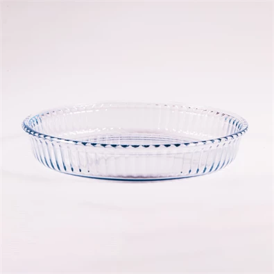 BORCAM kerek bordázott hőálló üvegedény 1.720ml, 260*45mm BORCAM kerek bordázott hőálló üvegedény 1.720ml, 260*45mm