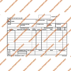 B.12-111/V A5 25x4 fekvő "Készletbevételezési bizonylat" nyomtatvány B.12-111/V A5 25x4 fekvő "Készletbevételezési bizonylat" nyomtatvány