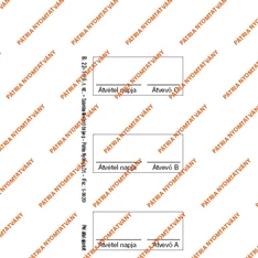 B.22-15/O 48x100mm 50lapos "Számlaellenőrző bélyeg" öntapadó nyomtatvány
