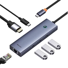 Baseus B00052802811-00 UltraJoy 6in1 szürke HUB Baseus B00052802811-00 UltraJoy 6in1 szürke HUB