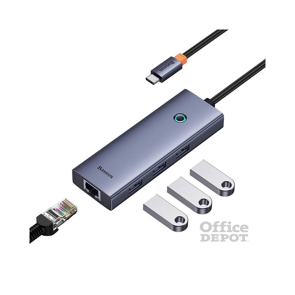Baseus B0005280A813-00 UltraJoy 4in1 szürke HUB