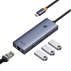 Baseus B0005280A813-00 UltraJoy 4in1 szürke HUB