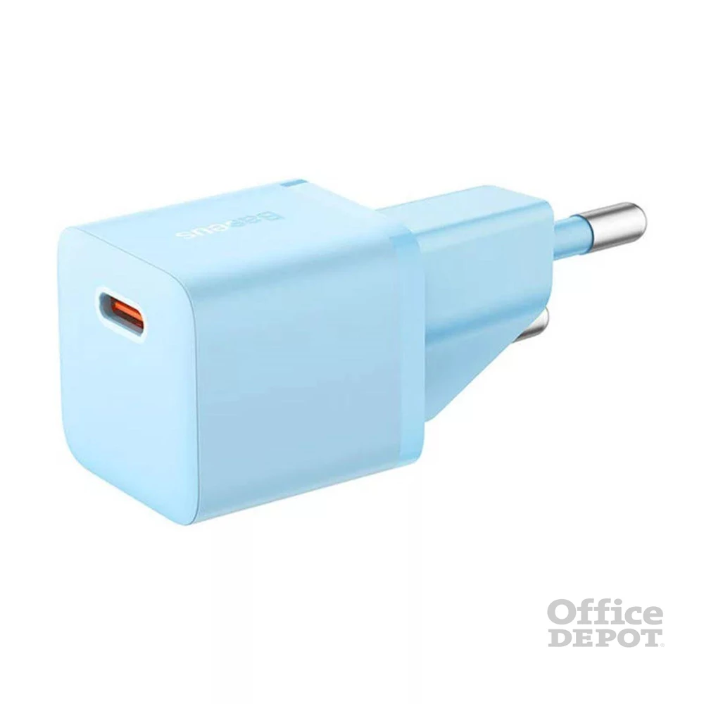 Baseus CCGN050103 Mini GaN5 20W kék hálózati töltő adapter