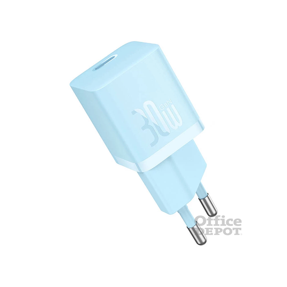 Baseus CCGN070603 Mini GaN5 30W kék hálózati töltő adapter