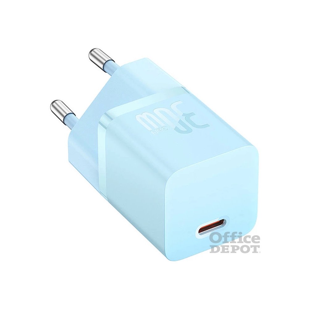 Baseus CCGN070603 Mini GaN5 30W kék hálózati töltő adapter
