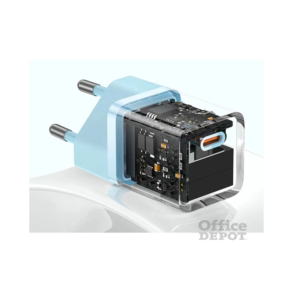 Baseus CCGN070603 Mini GaN5 30W kék hálózati töltő adapter