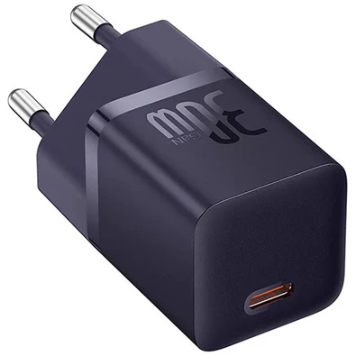 Baseus CCGN070705 Mini GaN5 30W lila hálózati töltő adapter Baseus CCGN070705 Mini GaN5 30W lila hálózati töltő adapter