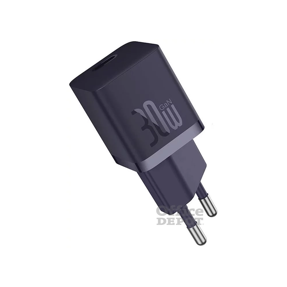 Baseus CCGN070705 Mini GaN5 30W lila hálózati töltő adapter