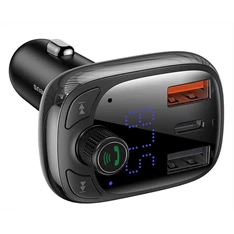 Baseus CCMT000101 S-13 fekete FM transzmitter Baseus CCMT000101 S-13 fekete FM transzmitter